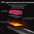 Cordless hair detangling straightening brush